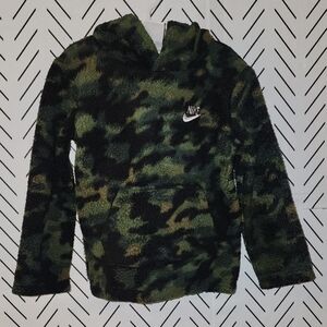 Nike Green Camo Fleece Hoodie